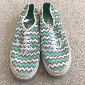 gray teal vans